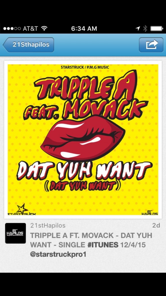 Tripple A ft Movak - Dat Yuh Want