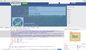 Facebook cover HTML source