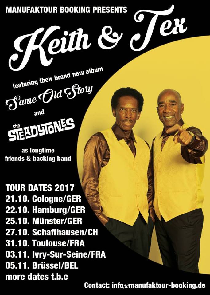 Keith & Tex 2017 “Same Old Story Tour” in Europe & Japan