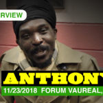 Interview of Anthony B [11/23/2018] Forum Vauréal, France