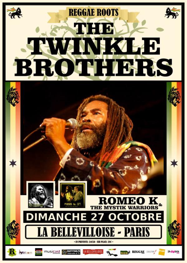 Sun. Oct 27th, 2019 – The Twinkle Brothers @ La Bellevilloise